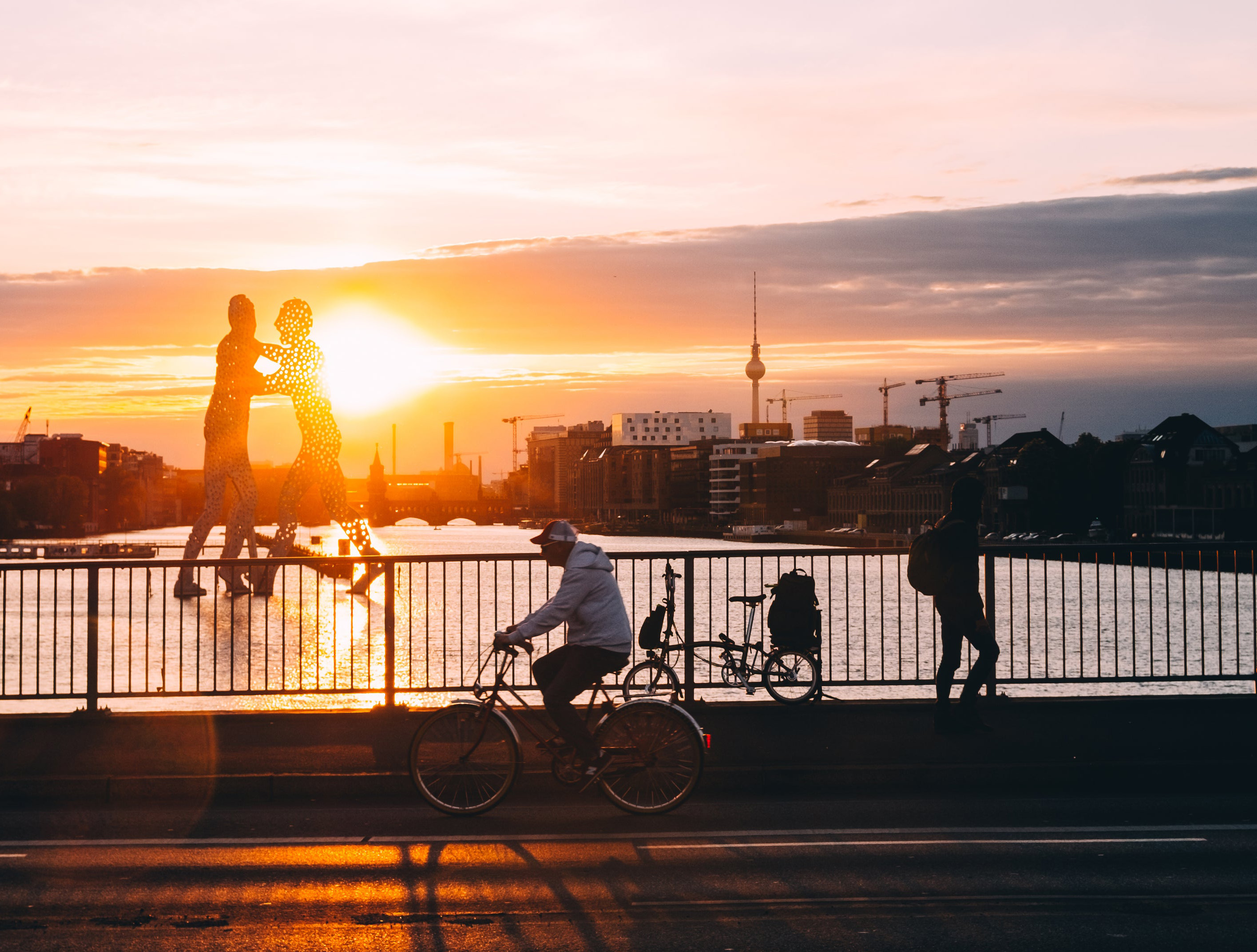 Berlin solnedgång