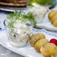 Klassisches Essen zu Midsommer