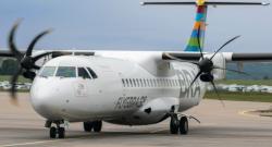 Ett av BRA:s ATR 72-600-flygplan på en flygplats