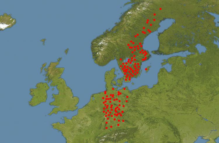 Karta Tyskland Sverige