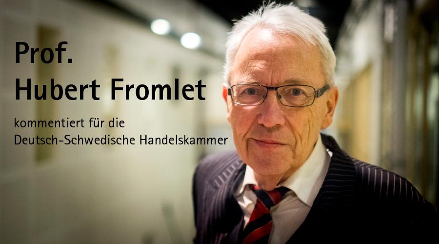 Prof. Hubert Fromlet kommentiert für die Deutsch-Schwedische Handelskammer