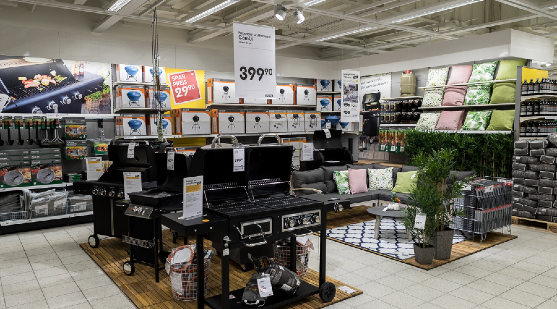 Inne i Rustas varuhus i Lübeck