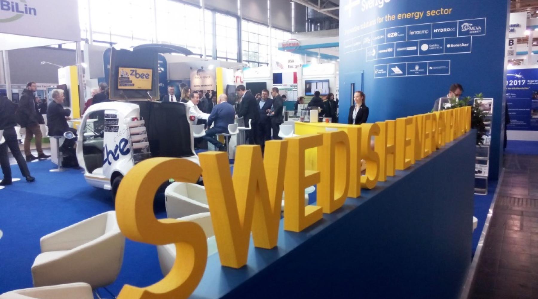 Svenska samlingsmontern på Hannovermässan 2017