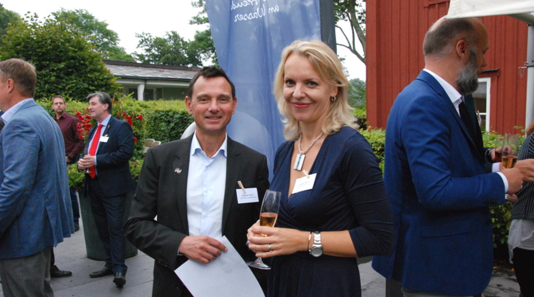 Stephan Stahl, Scandinavian Leadership, und Cornelia Norén, QleanAir Scandinavia