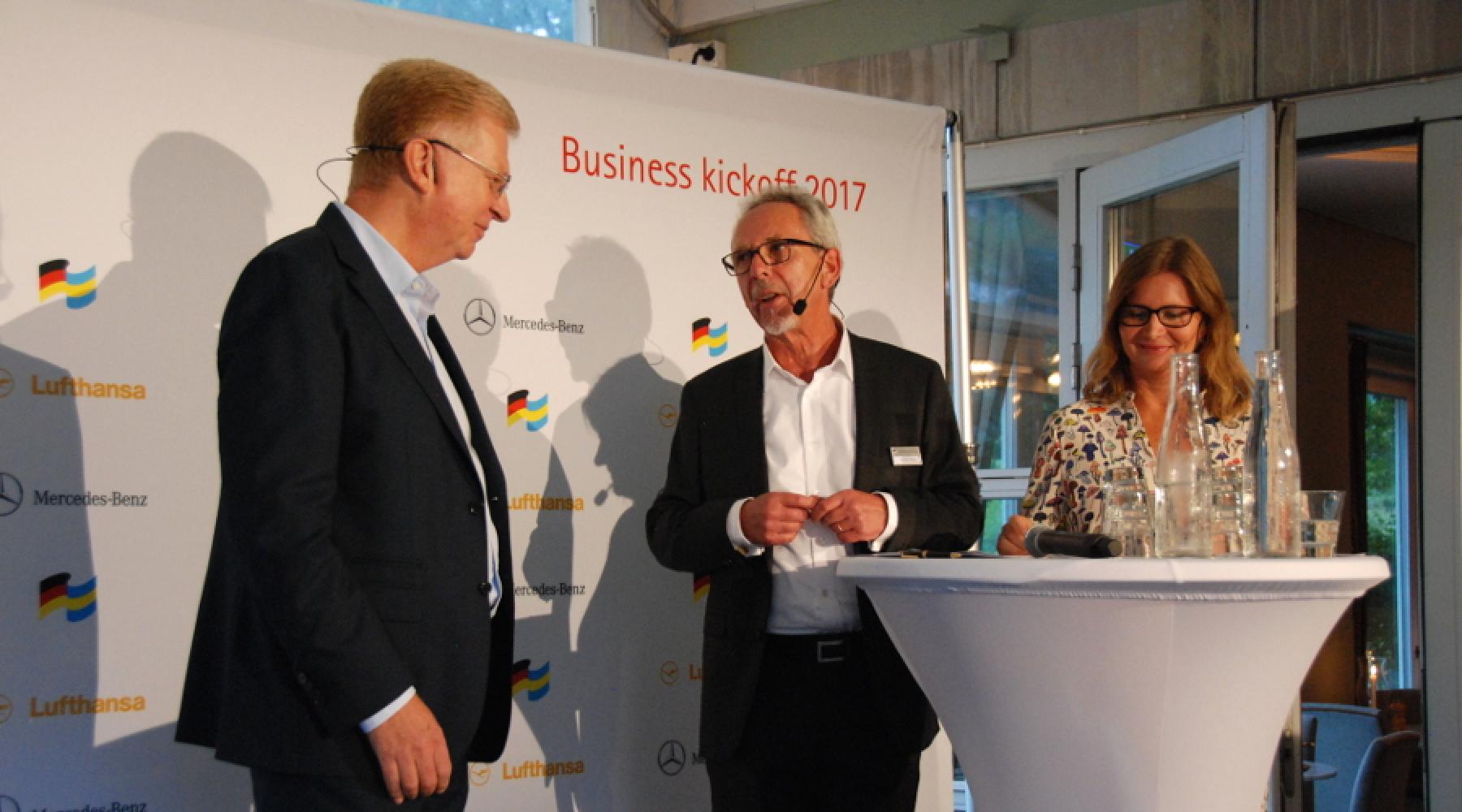 Gabriel O. Leupold, Lufthansa, mit Malin Johansson und Karl-Heinz Gössling, Deutsch-Schwedische Handelskammer
