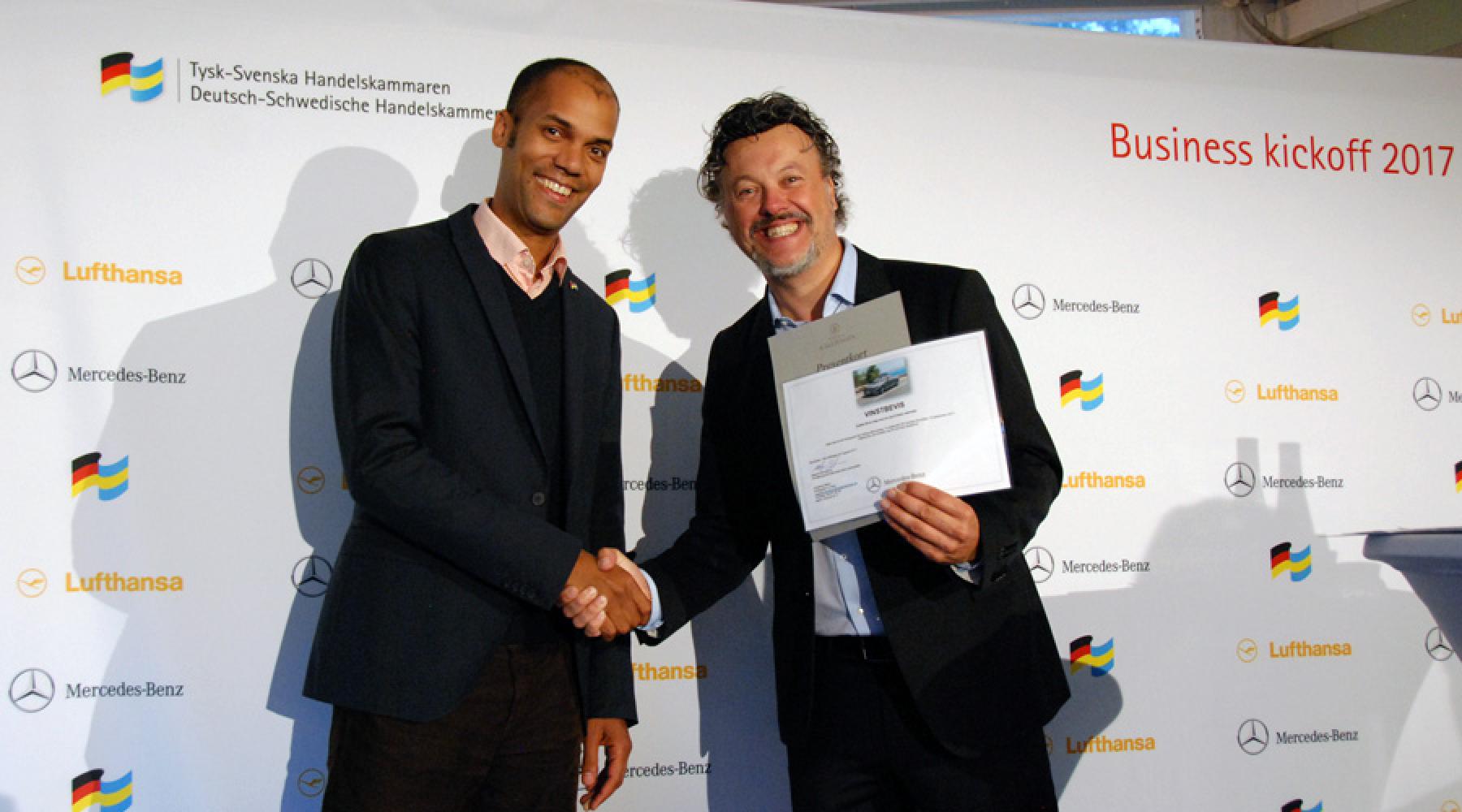 Daniel Grimes, ContiTech Scandinavia AB, mit Magnus Bengtsson, Mercedes-Benz/Upplands Motor