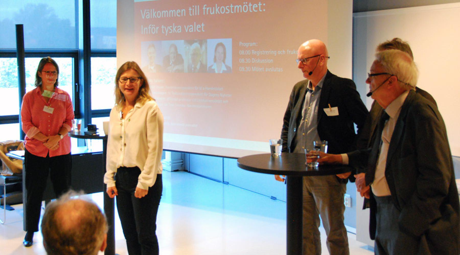 Karin Bock-Häggmark, Malin Johansson, Jan Lewenhagen, Helmut Steuer och Hubert Fromlet