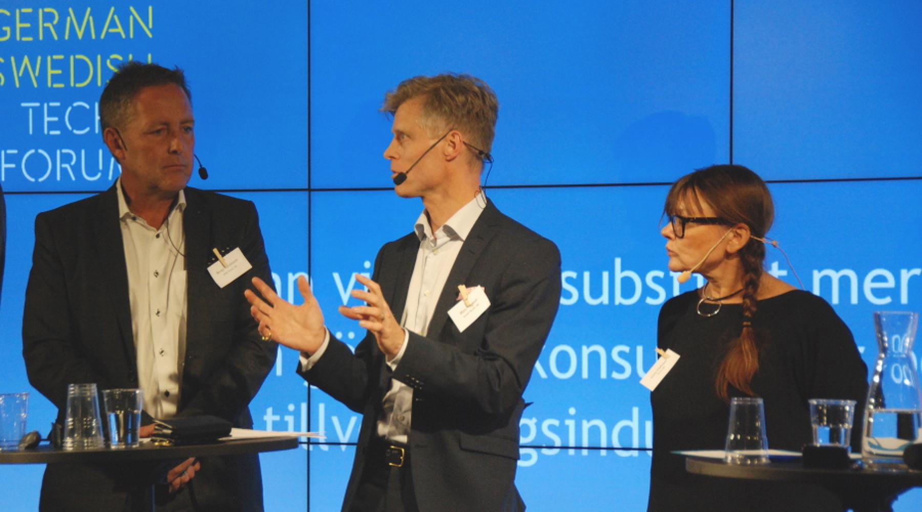 Bengt Jacobsson, Mats Hagwall und Lena Claésson