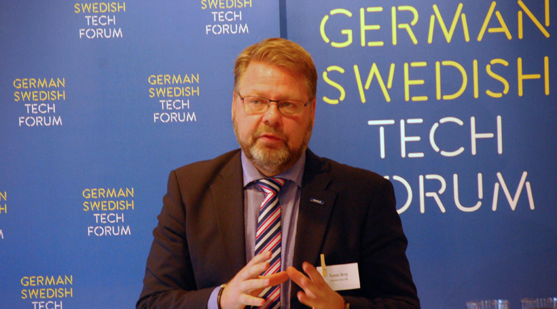 Tomas Berg på German Swedish Tech Forum-seminariet på Tysk-Svenska Handelskammaren