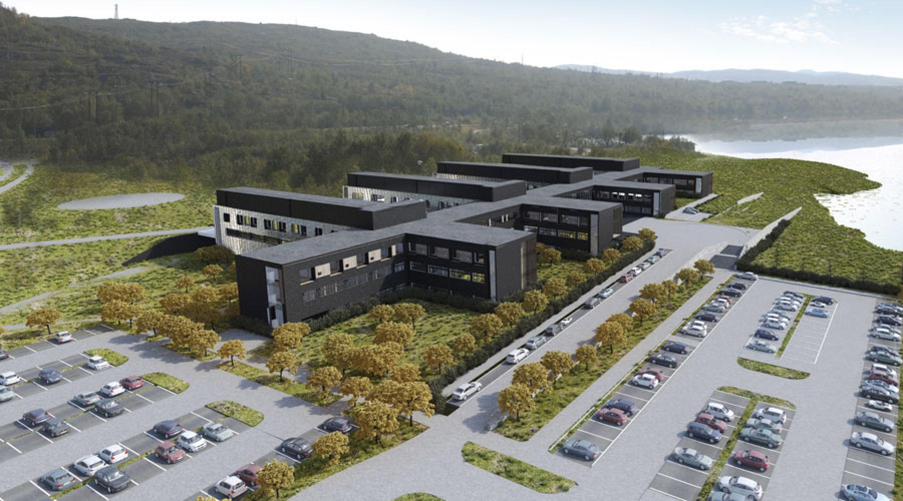 Von Cadolto verwirklichtes Krankenhaus im Passivhausstandard in Kirkenes in Nordnorwegen