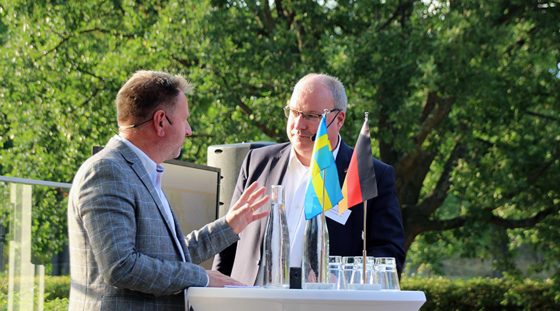 Marco Siebert auf dem Business Kick-off der Deutsch-Schwedischen Handelskammer 2018