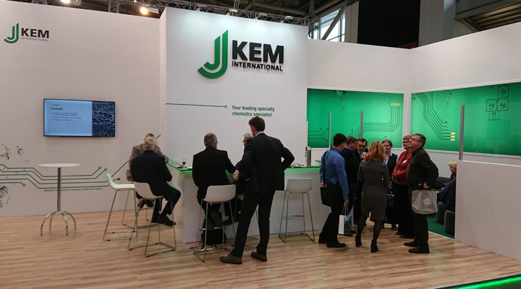 J-Kems monter på mässan Productronica i München 2017