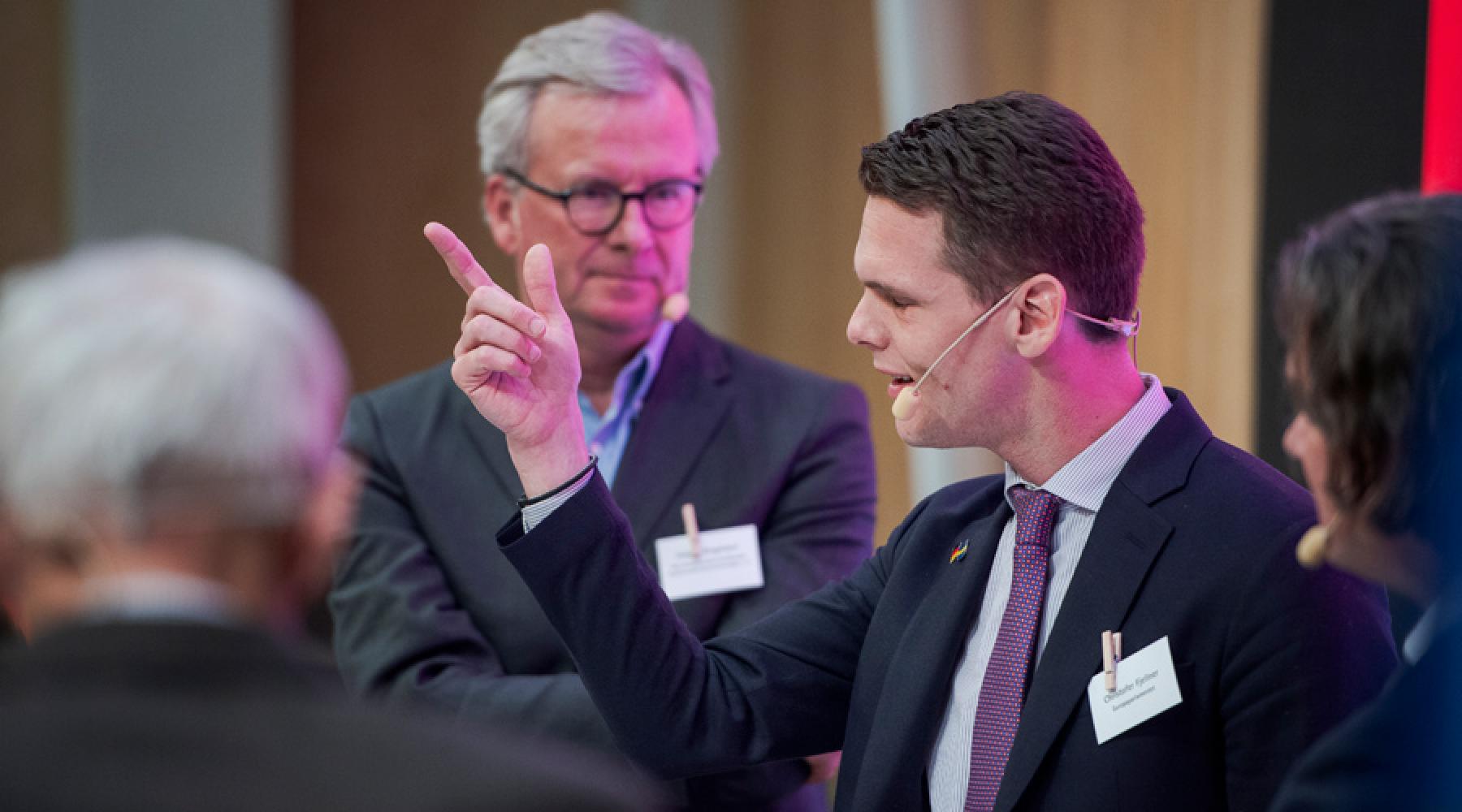 Christofer Fjellner på Tysk-Svenska Handelskammarens Chairman's New Year Reception 2019.