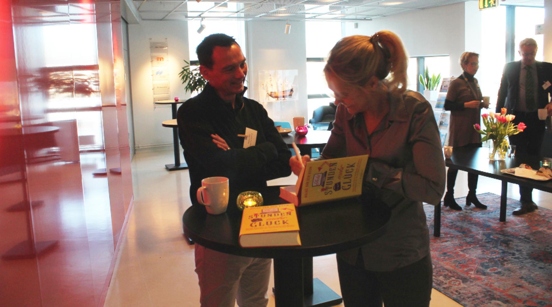 Maike van den Boom på Tysk-Svenska Handelskammarens frukostseminarium