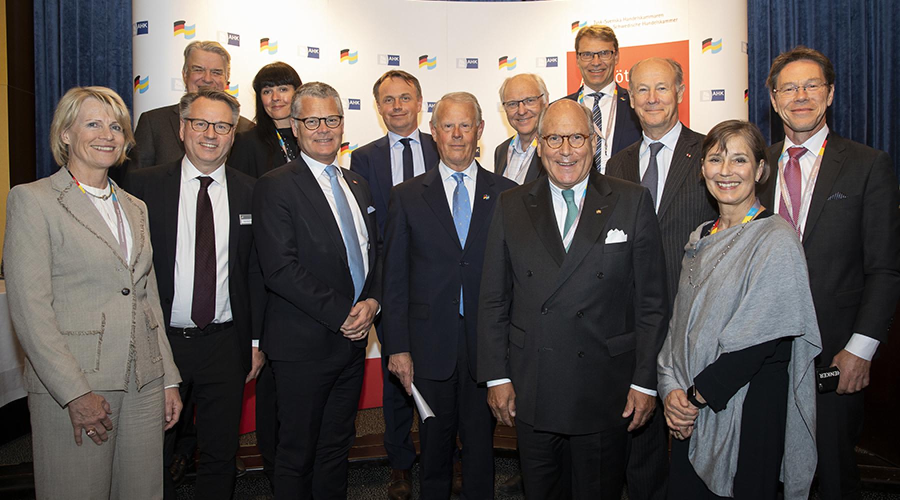 Vorstandsmitglieder der Deutsch-Schwedischen Handelskammer bei der Jahrestagung 2019 in Stockholm