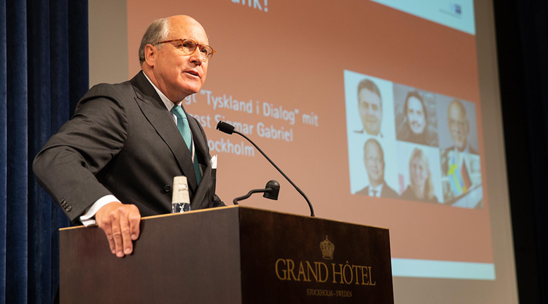 Hans-Theodor Kutsch på Tysk-Svenska Handelskammarens årsmöte 2019 i Stockholm.