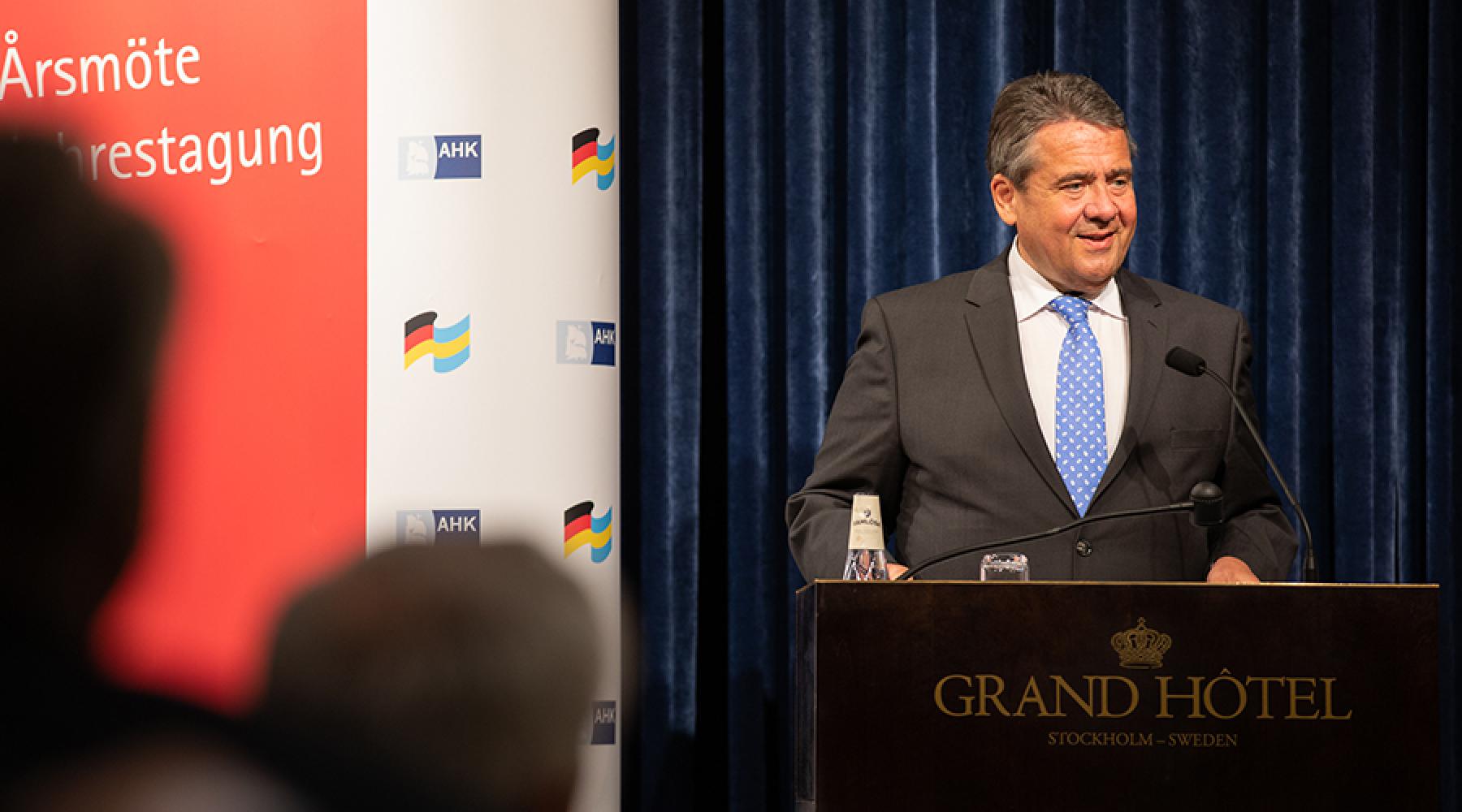 Sigmar Gabriel på Tysk-Svenska Handelskammarens årsmöte 2019