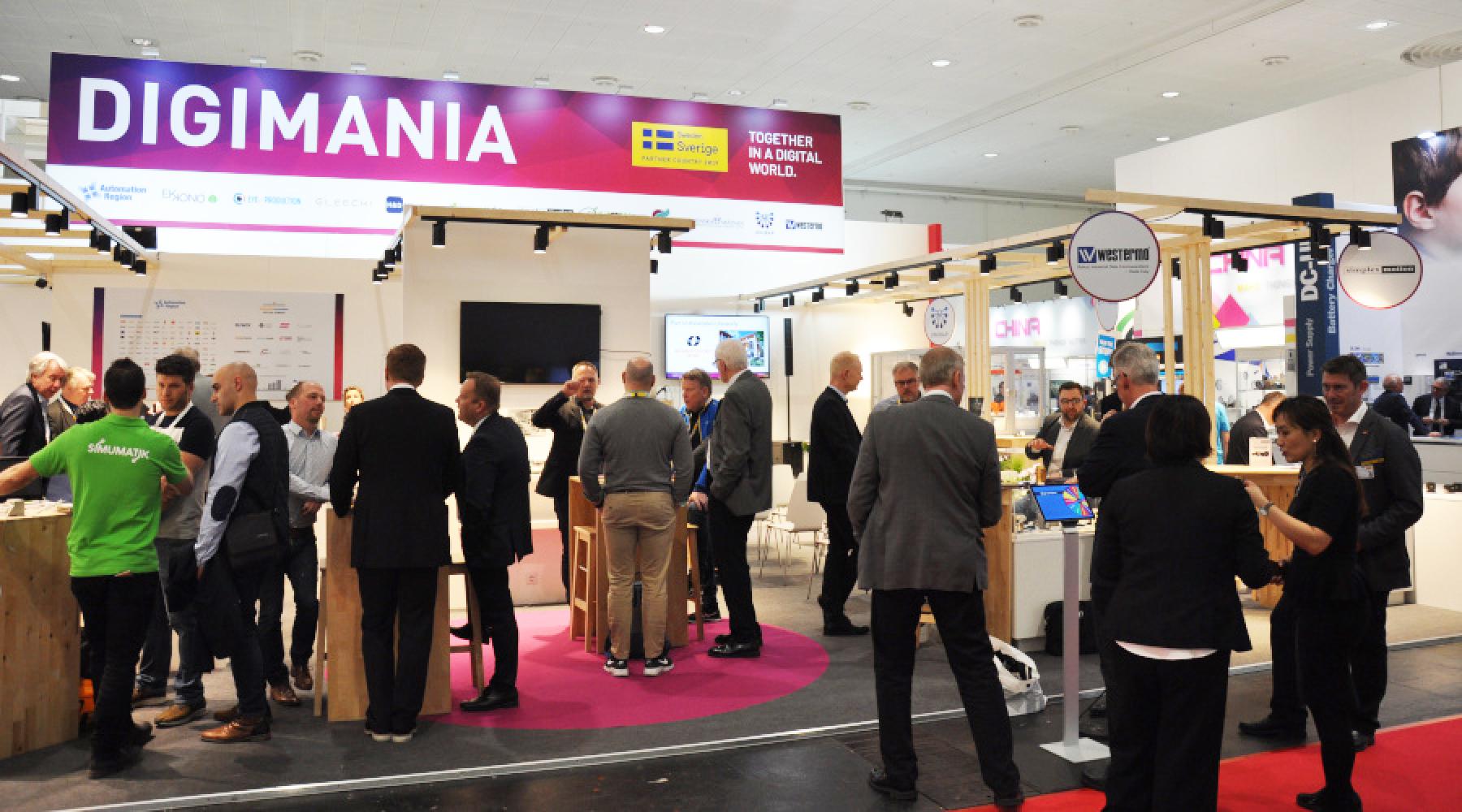 Svenska automationspaviljongen på Hannover Messe 2019