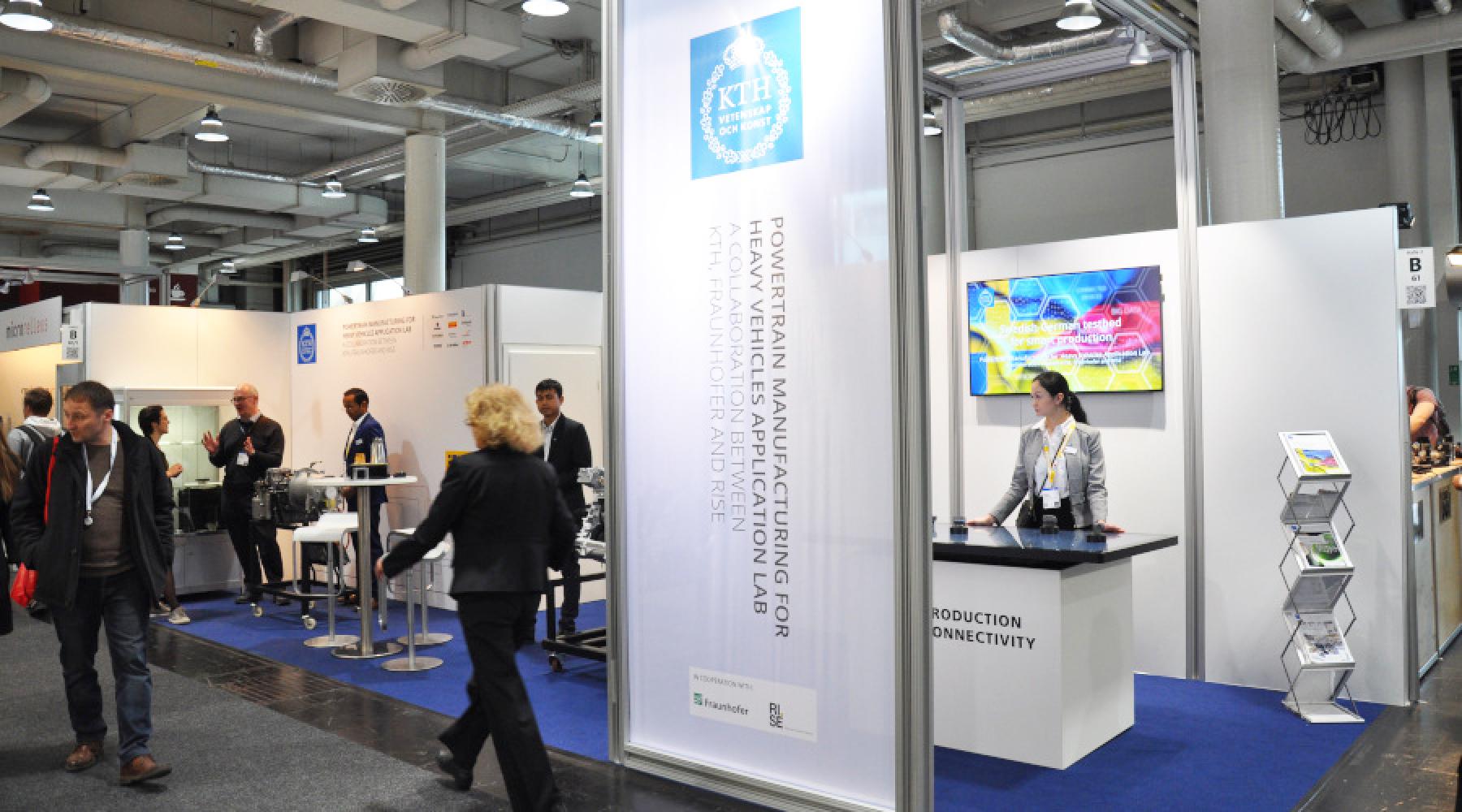 Powertrain Manufacturing for Heavy Vehicles Application Labs monter på Hannover Messe 2019
