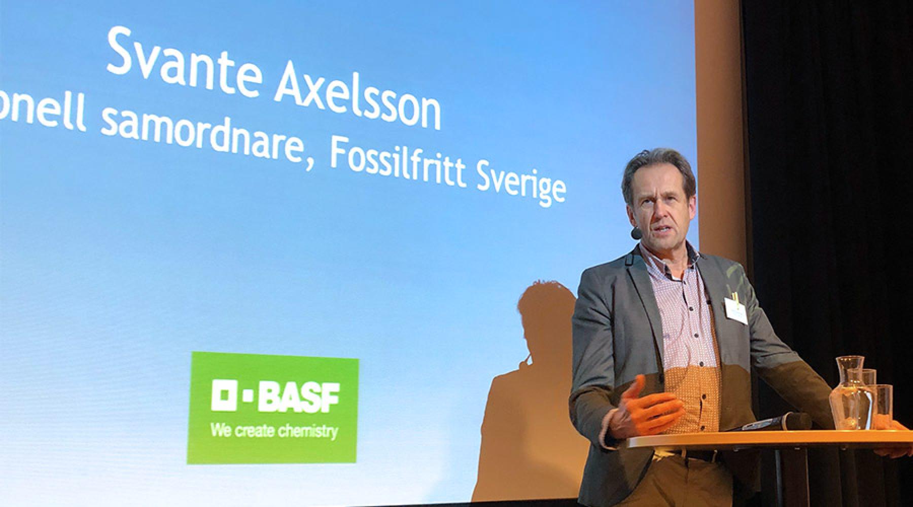 Deutsch Schwedische Handelskammer Poduim Diskussion Svante Axelsson Fossilfritt Sverige  hållbart samhälle BASF