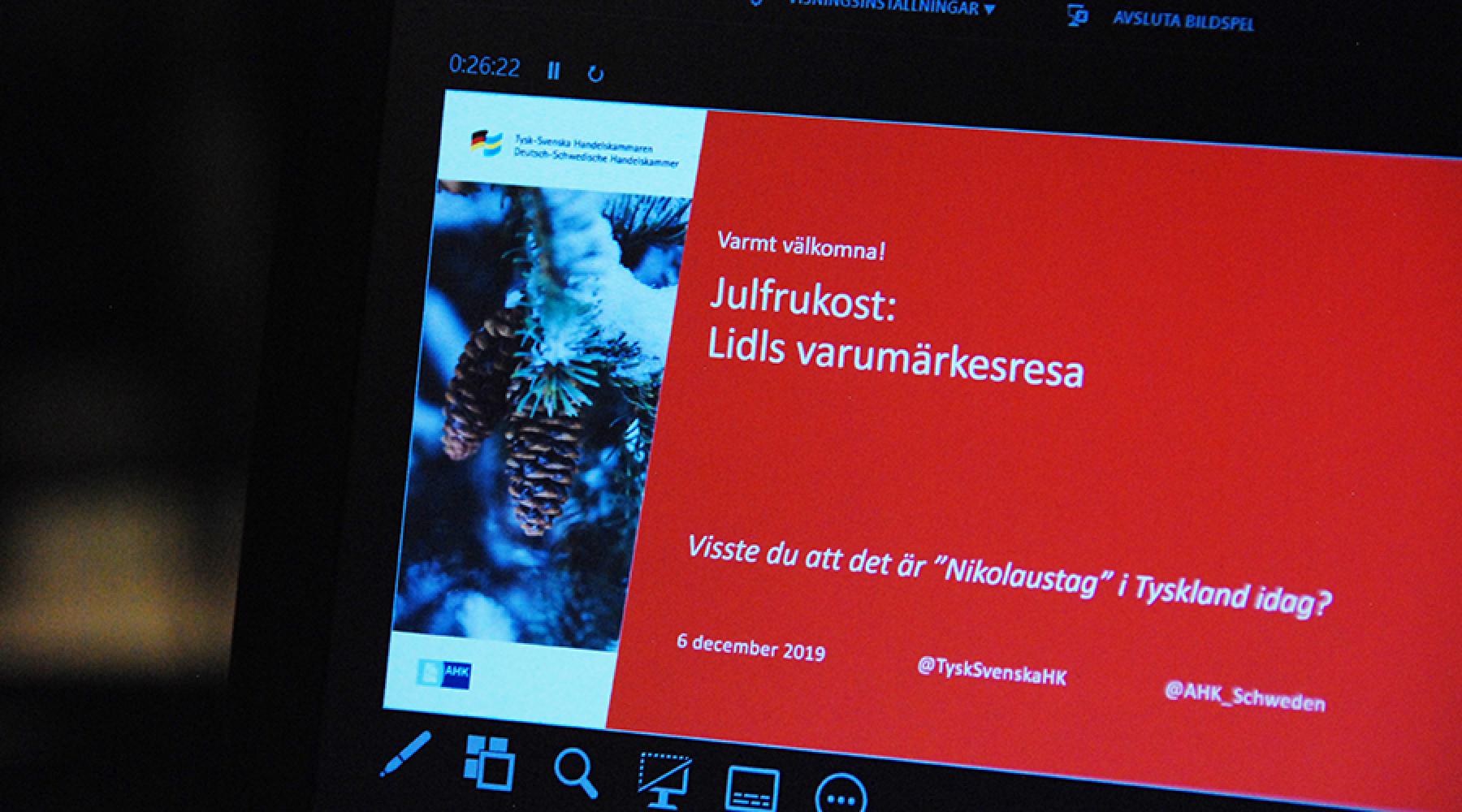 Deutsch-Schwedische Handelskammer Frühstücksseminar Lidl Markenimage Valhallavägen Bella Goldmann