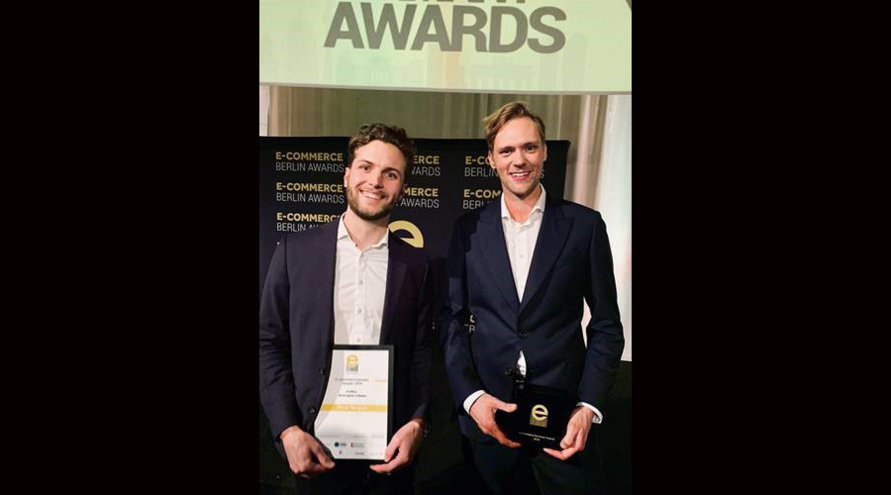 Joakim von Oldenskiöld und Mikael Johansson beim E-Commerce Germany Awards 2019