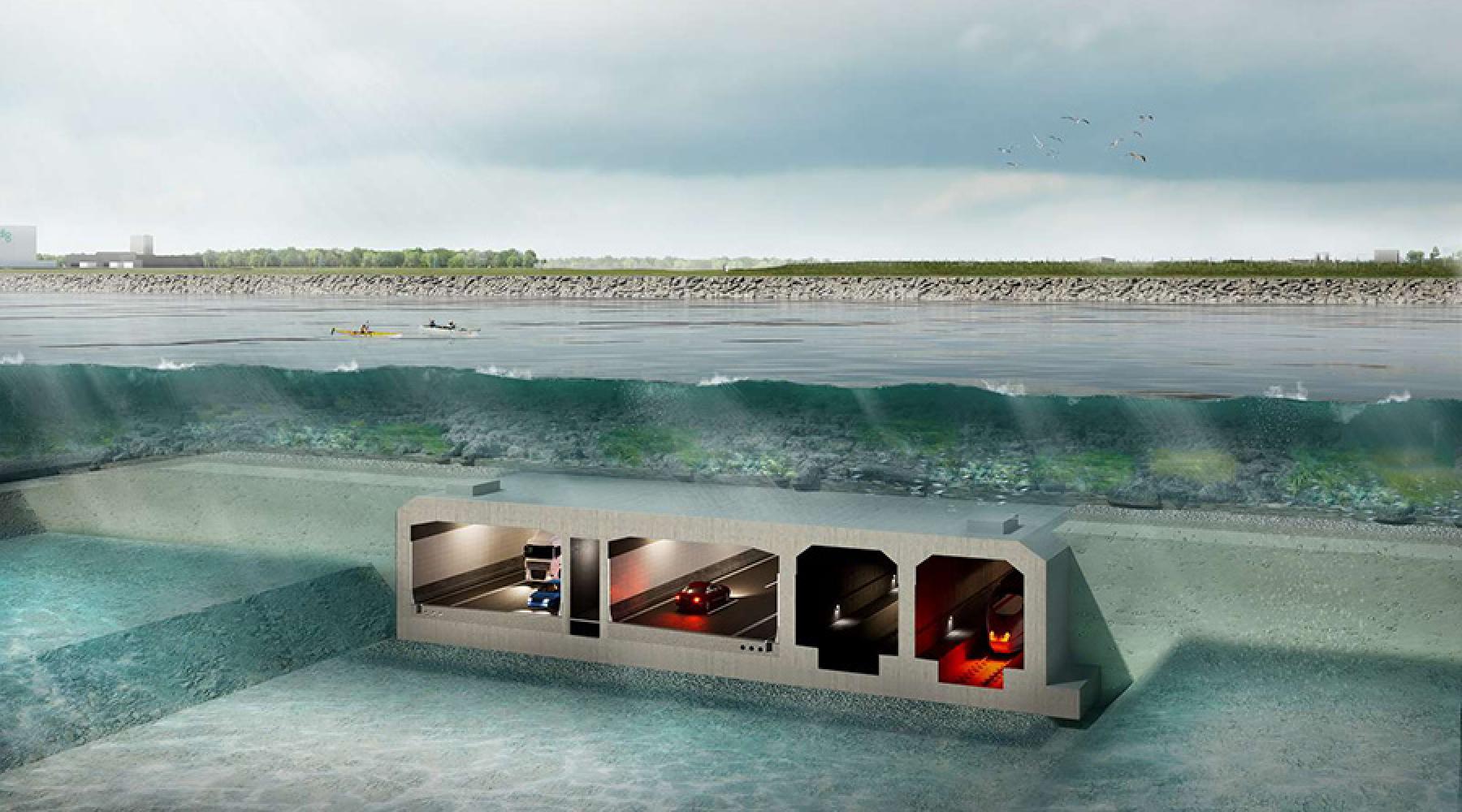 Eine Illustration des Fehmarnbelt-Tunnels Eine Illustration des Fehmarnbelt-Tunnels