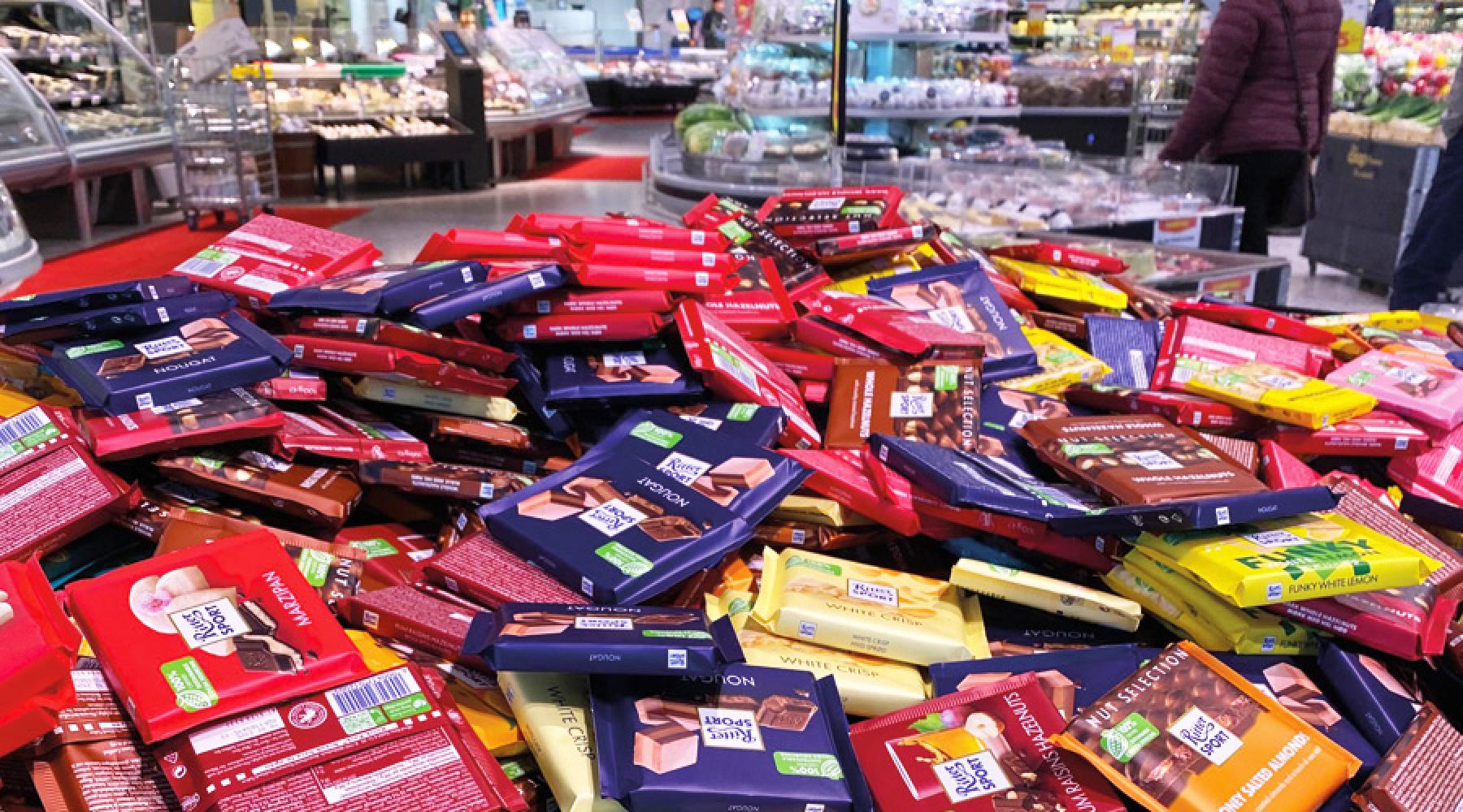 Ritter Sport på svenska butikshyllor