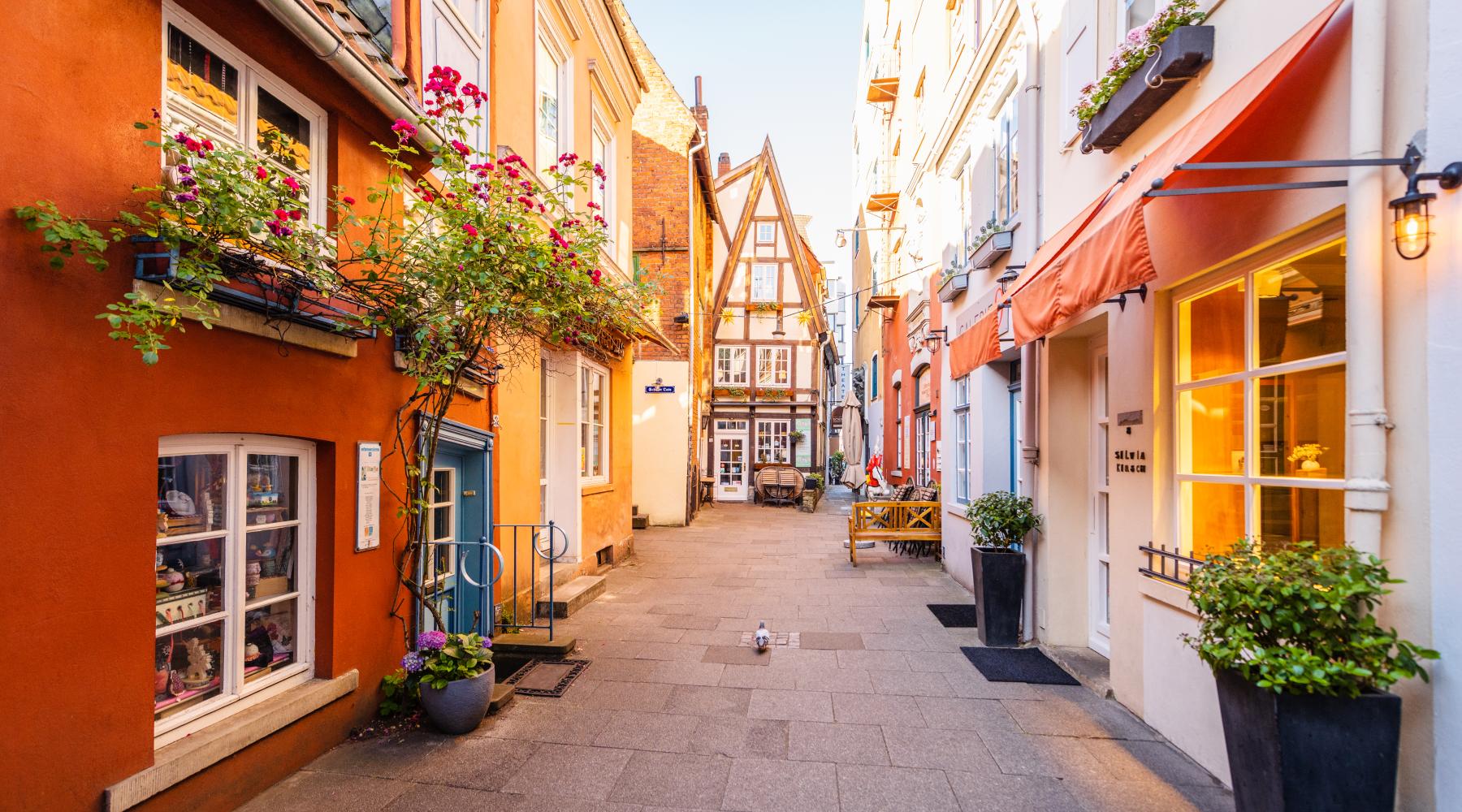 Das Schnoor Viertel in Bremen. Das Schnoor Viertel in Bremen.