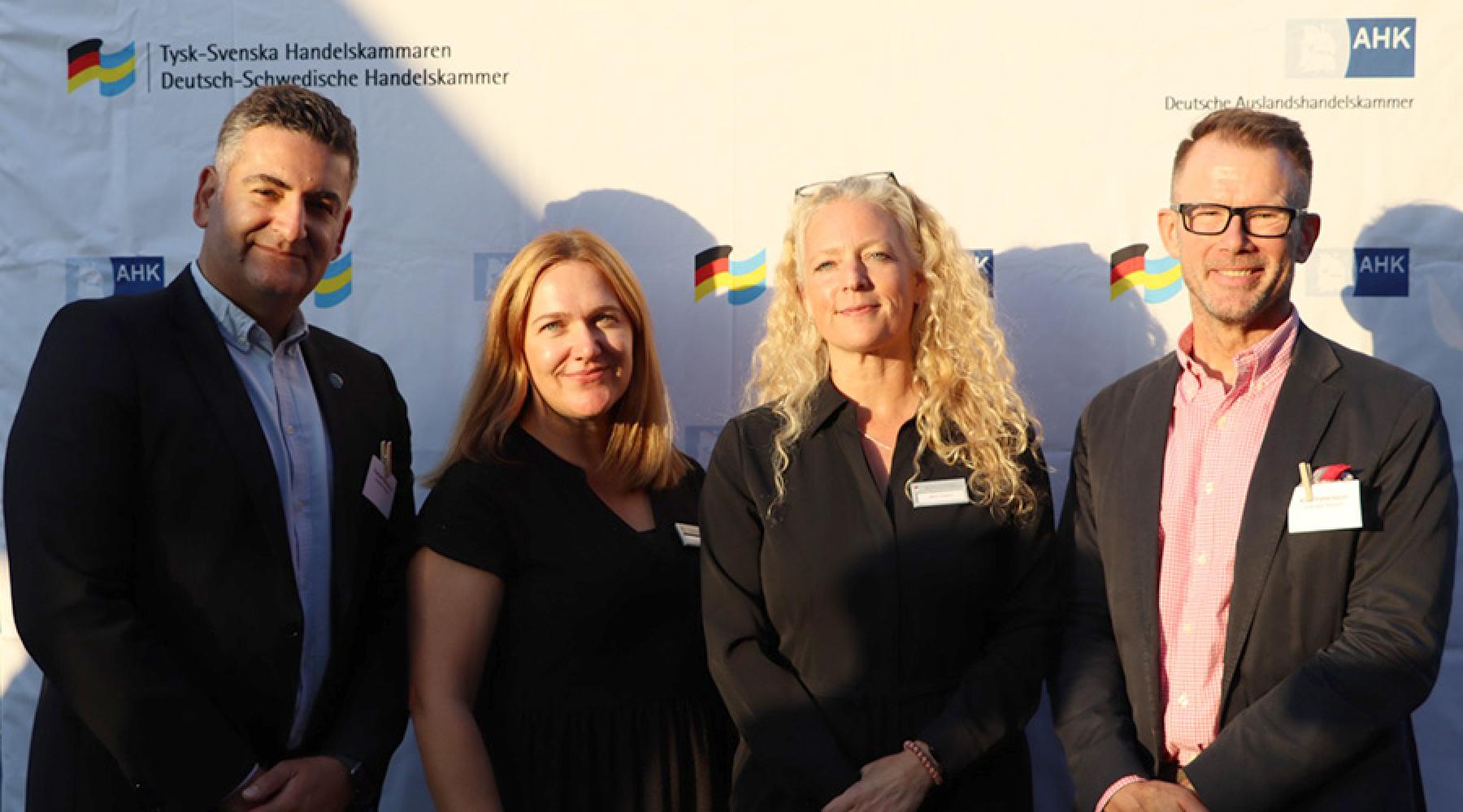 v.l.n.r.: Farhad Lindén Kakavand, Christiane Binsteiner Foberg, Ninni Löwgren Tischer, Klas Pettersson